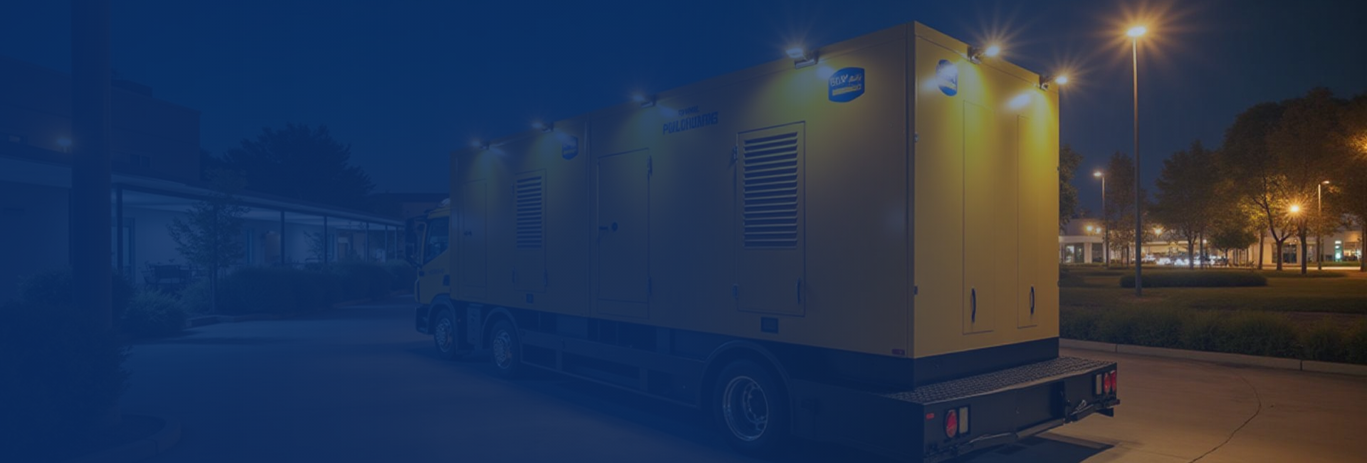 Gerador industrial em operação para locação em Natal, Rio Grande do Norte